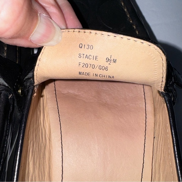 Coach (EUC) Stacie Leather Embossed Flats, Size 9.5 - Picture 10 of 12